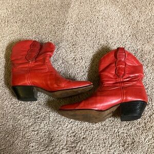 Red cowboy boots!